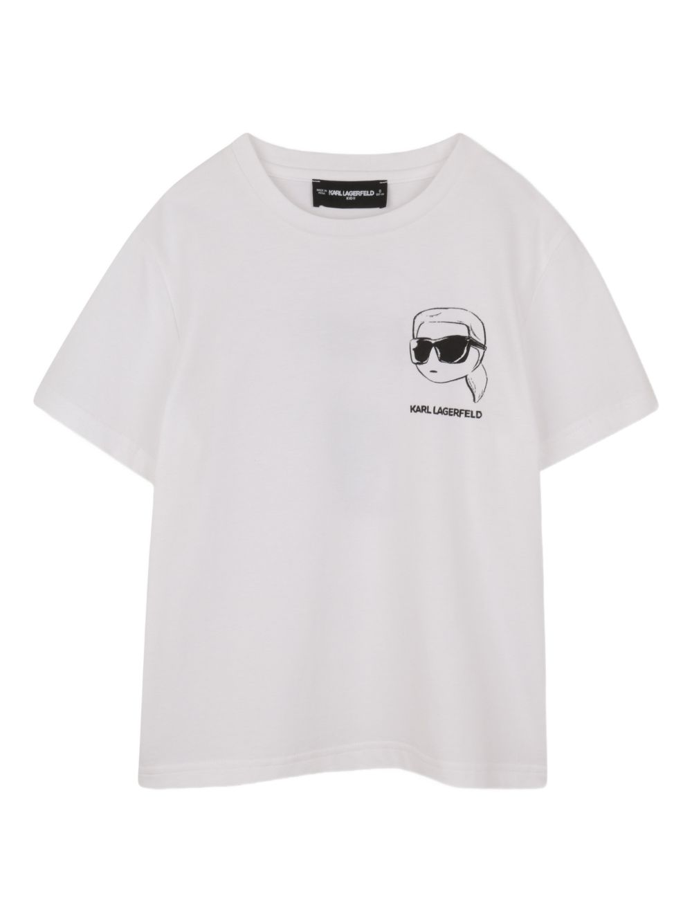 T-shirt bianco per bambino Z31103 10P Karl Lagerfeld Kids 