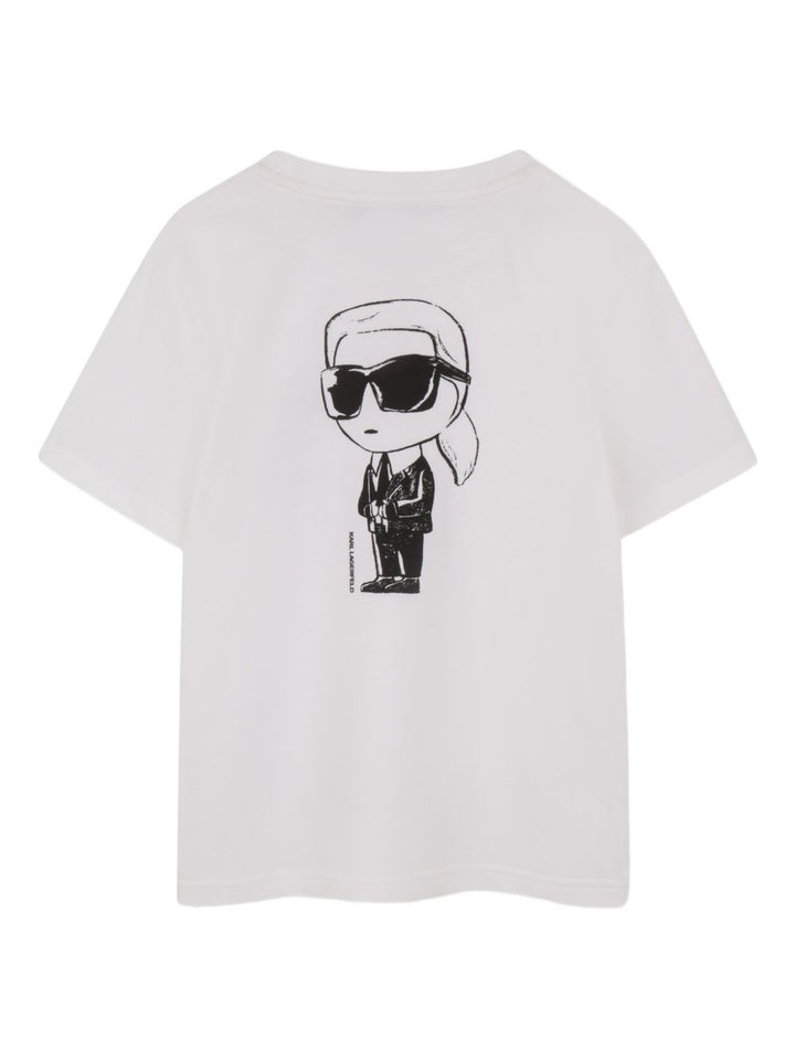 T-shirt bianco per bambino Z31103 10P Karl Lagerfeld Kids 