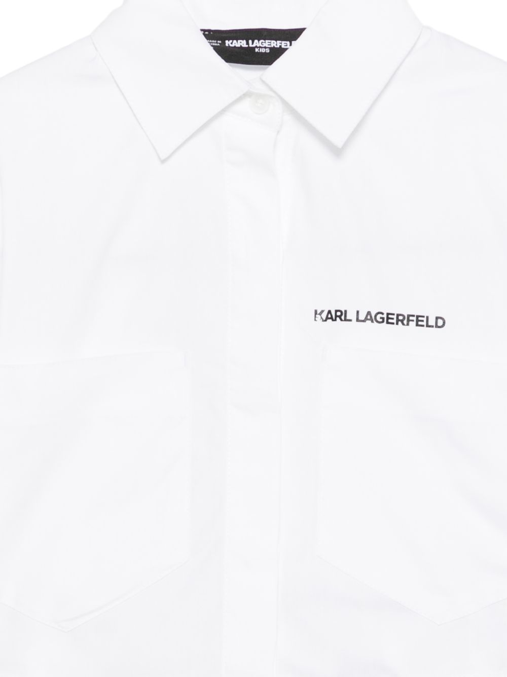 Camicia bianca per bambina Z31117 10P Karl Lagerfeld Kids 