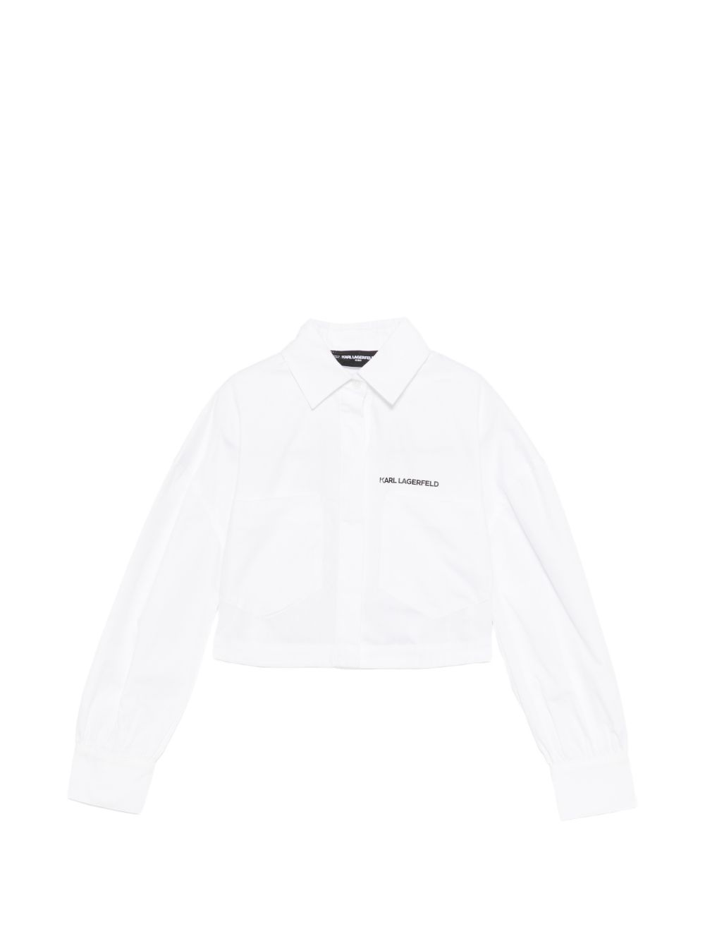 Camicia bianca per bambina Z31117 10P Karl Lagerfeld Kids 