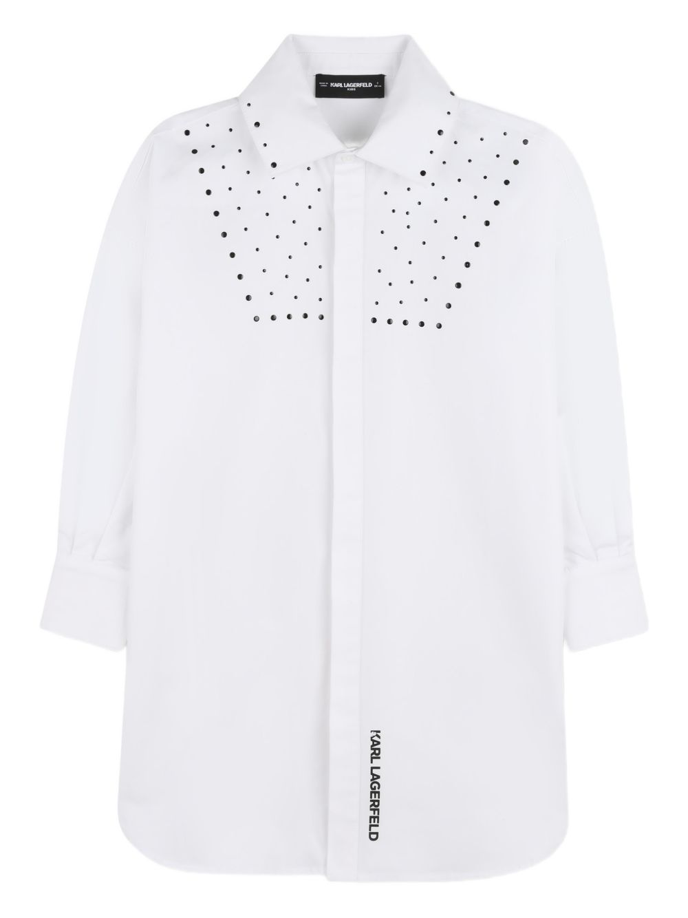 Abito bianco per bambina Z31141 10P Karl Lagerfeld Kids 