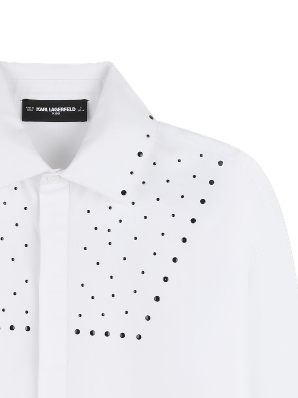 Abito bianco per bambina Z31141 10P Karl Lagerfeld Kids 