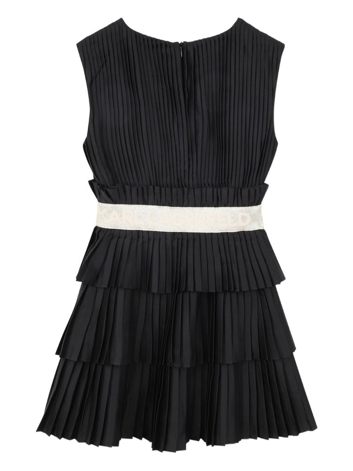 Abito nero per bambina Z31144 09B Karl Lagerfeld Kids 