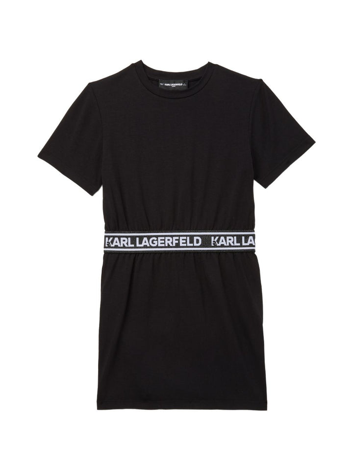Abito nero per bambina Z31152 09B Karl Lagerfeld Kids 