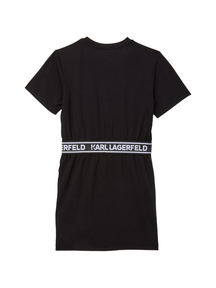 Abito nero per bambina Z31152 09B Karl Lagerfeld Kids 