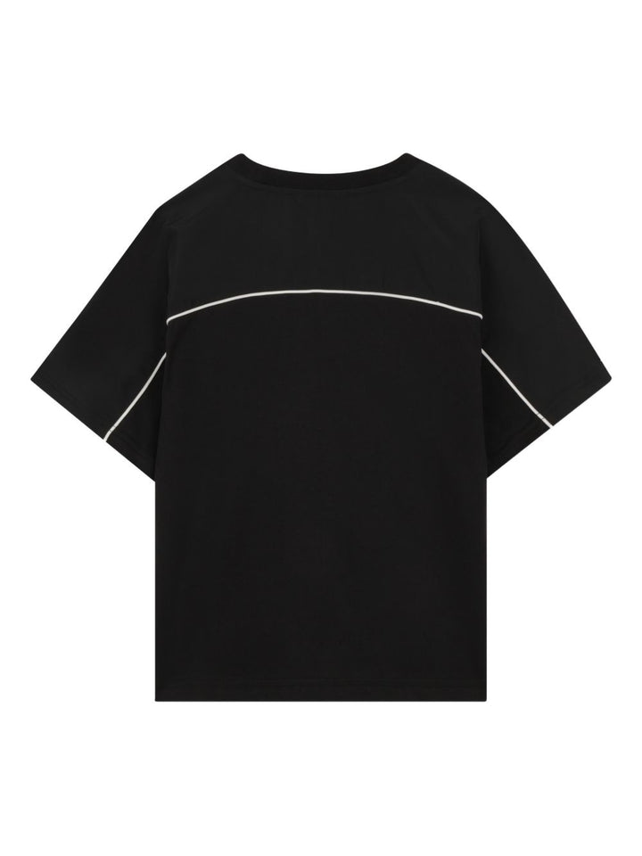 T-shirt nera per bambino K61682 09B Kenzo Kids 