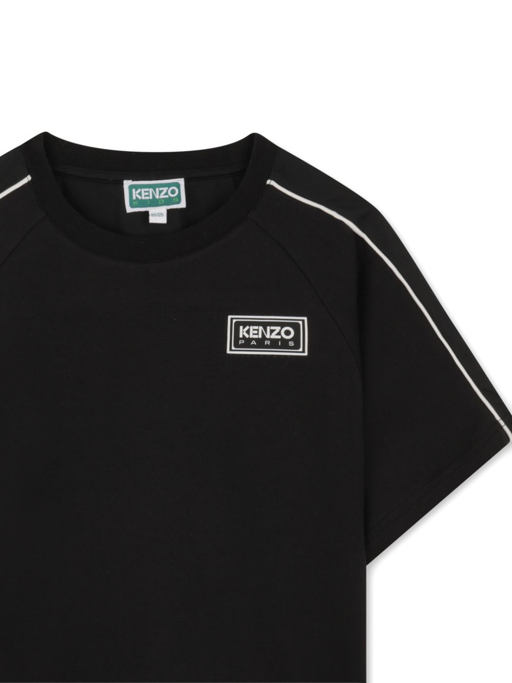 T-shirt nera per bambino K61682 09B Kenzo Kids 