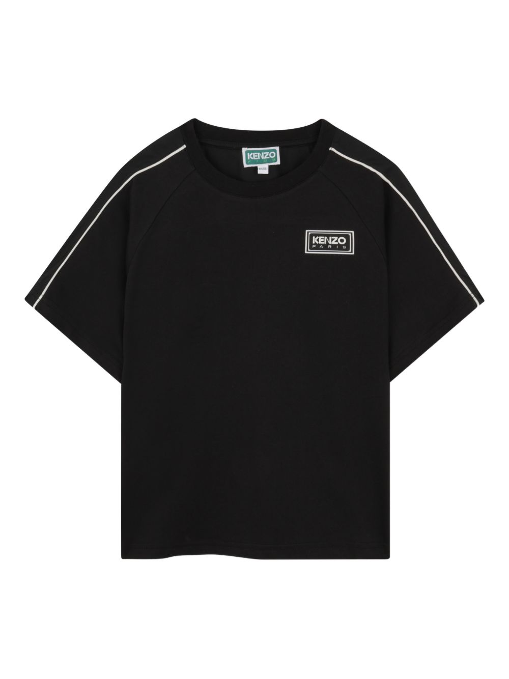 T-shirt nera per bambino K61682 09B Kenzo Kids 