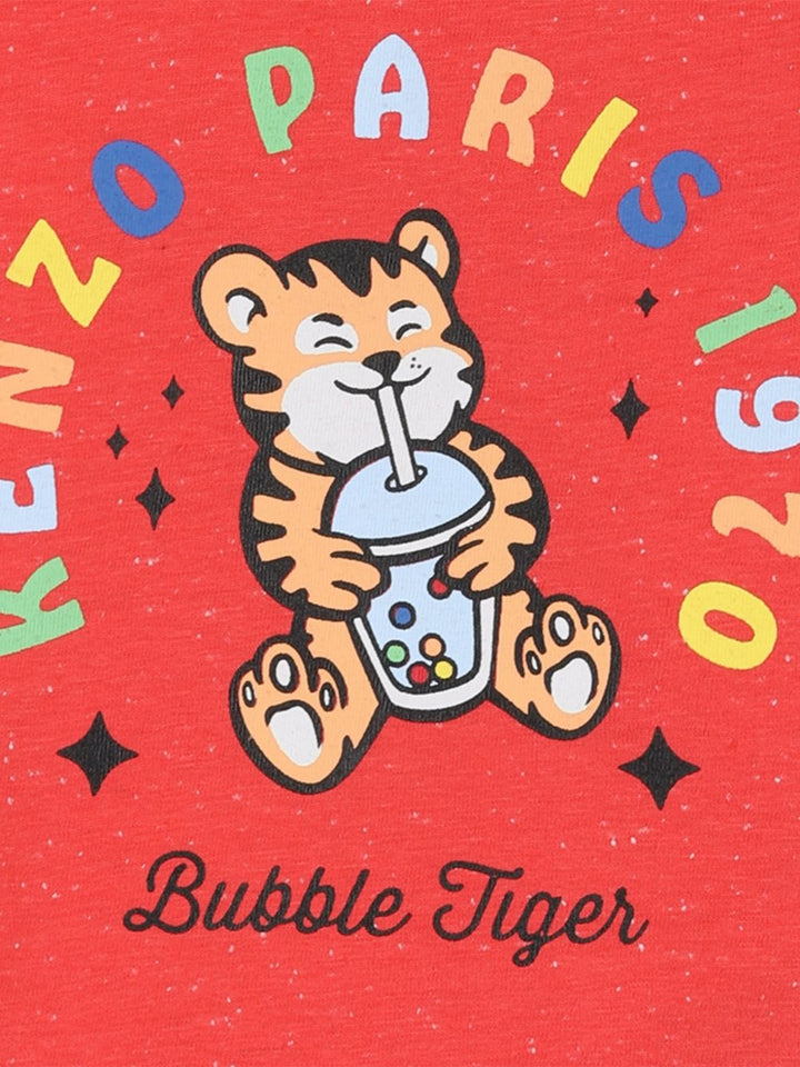 T-shirt rossa per neonato K61715 976 Kenzo Kids 