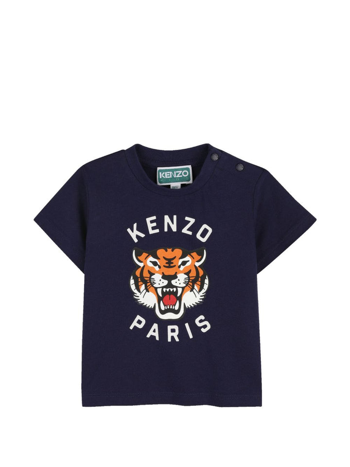 T-shirt blu navy per neonato K61718 84N Kenzo Kids 