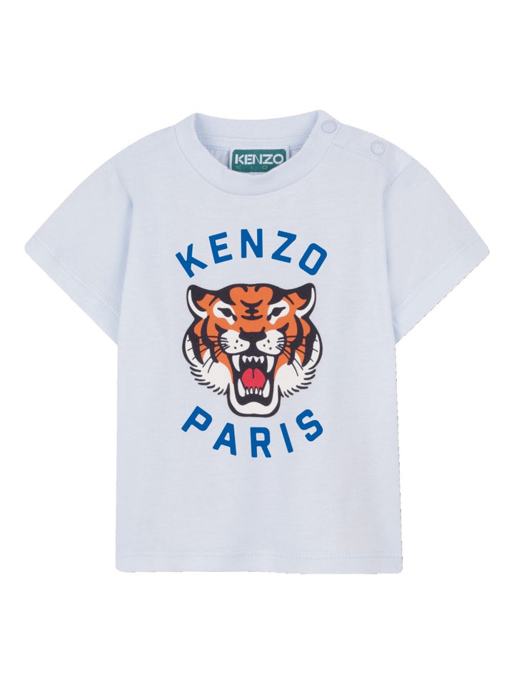 T-shirt azzurra per neonato K61721 77M Kenzo Kids 