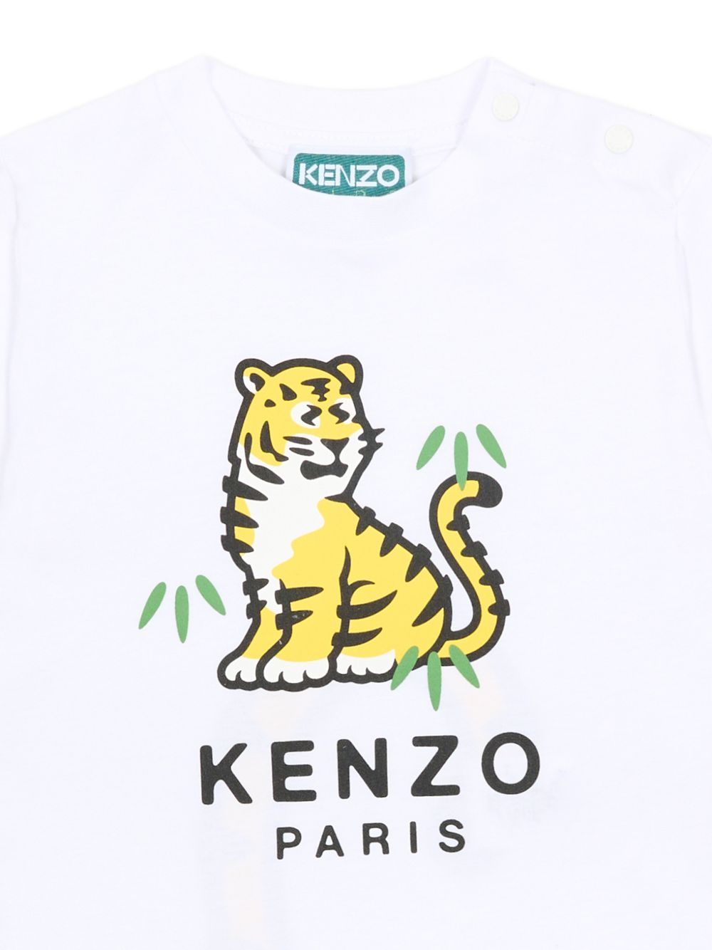 T-shirt bianco per neonato K61866 10P Kenzo Kids 