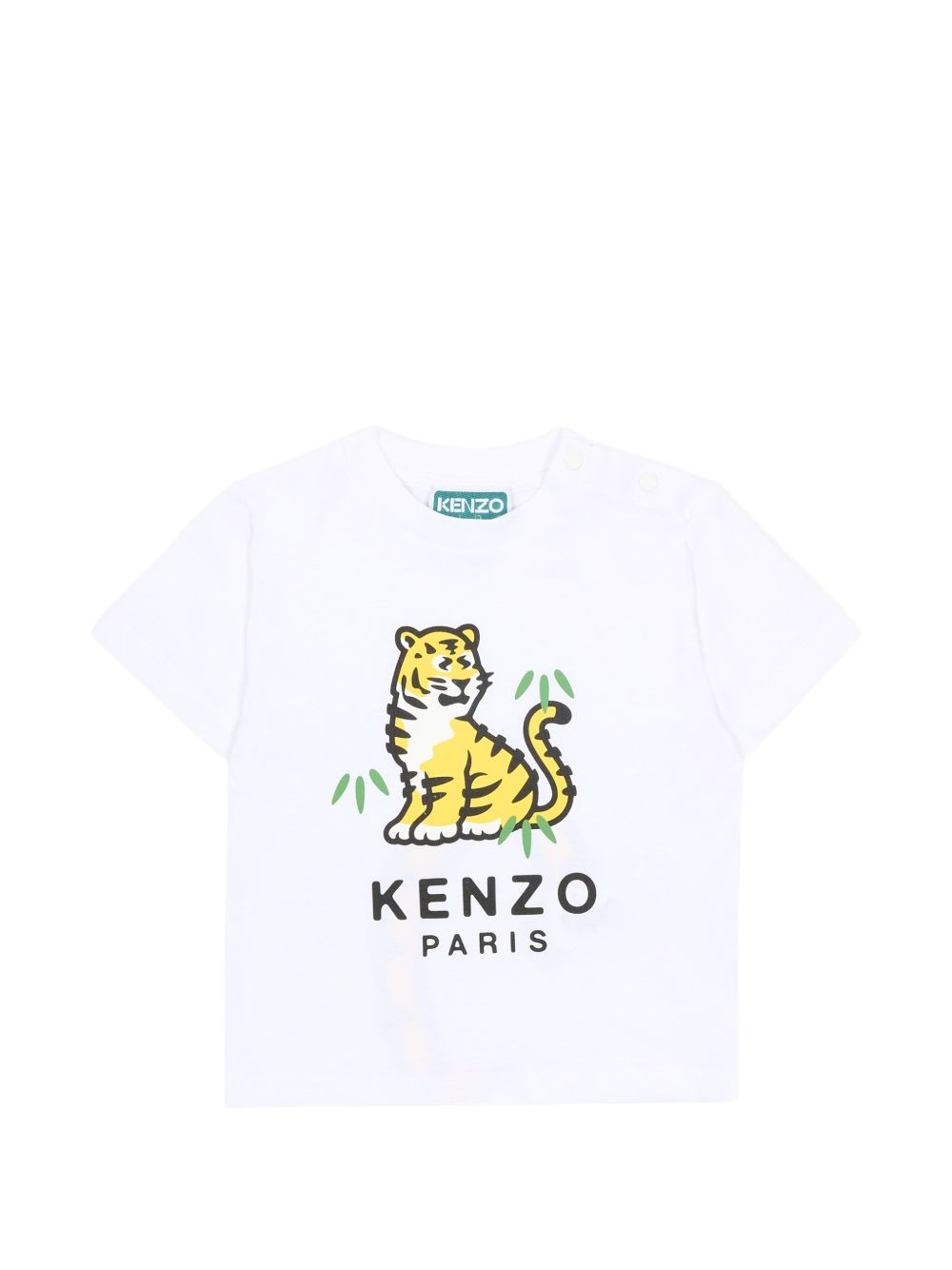 T-shirt bianco per neonato K61866 10P Kenzo Kids 