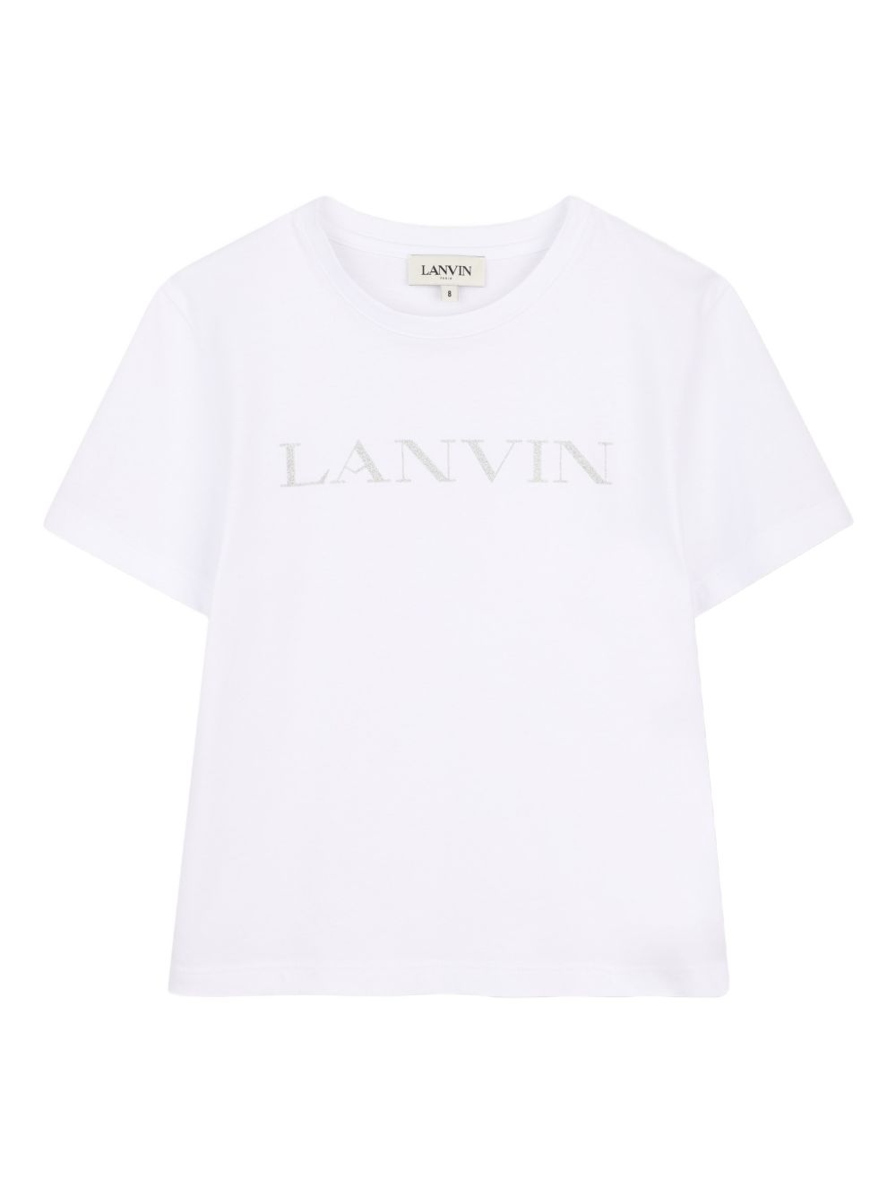 T-shirt bianco per bambina N30335 10P Lanvin Enfant 