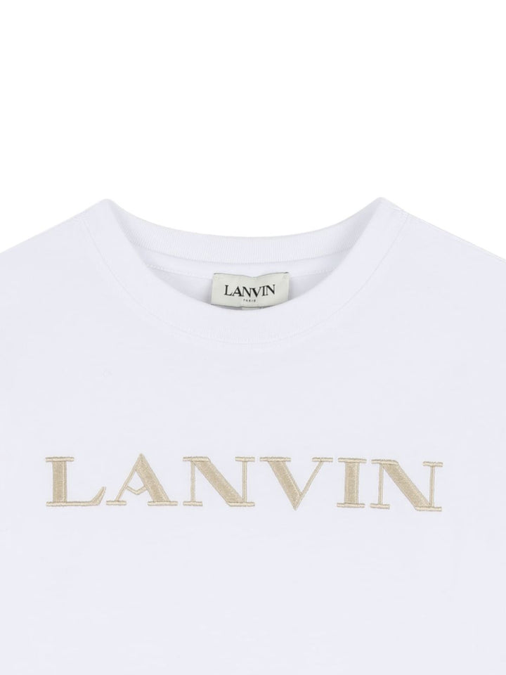 T-shirt bianco per bambino N30360 10P Lanvin Enfant 