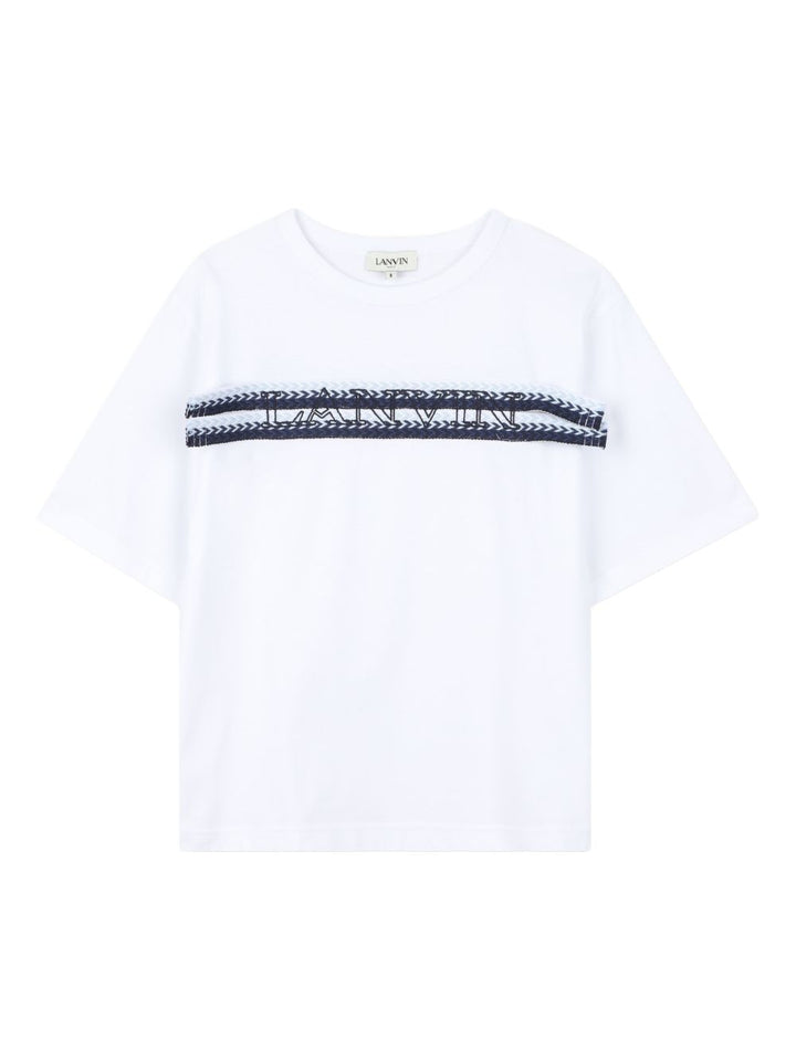 T-shirt bianca per bambino N30362 N48 Lanvin Enfant 