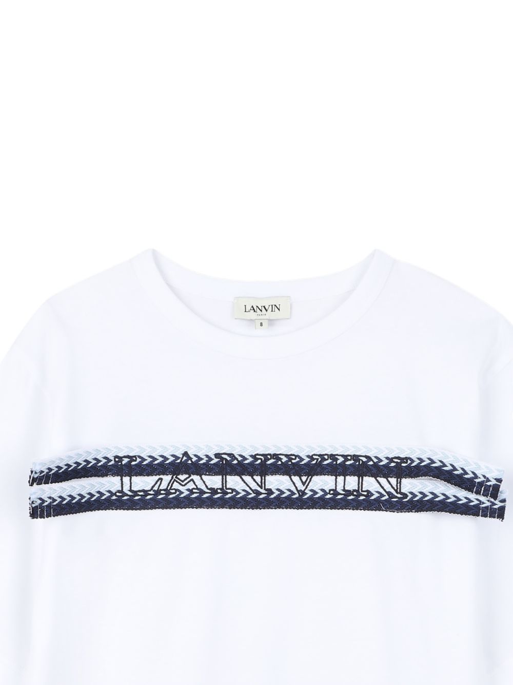 T-shirt bianca per bambino N30362 N48 Lanvin Enfant 