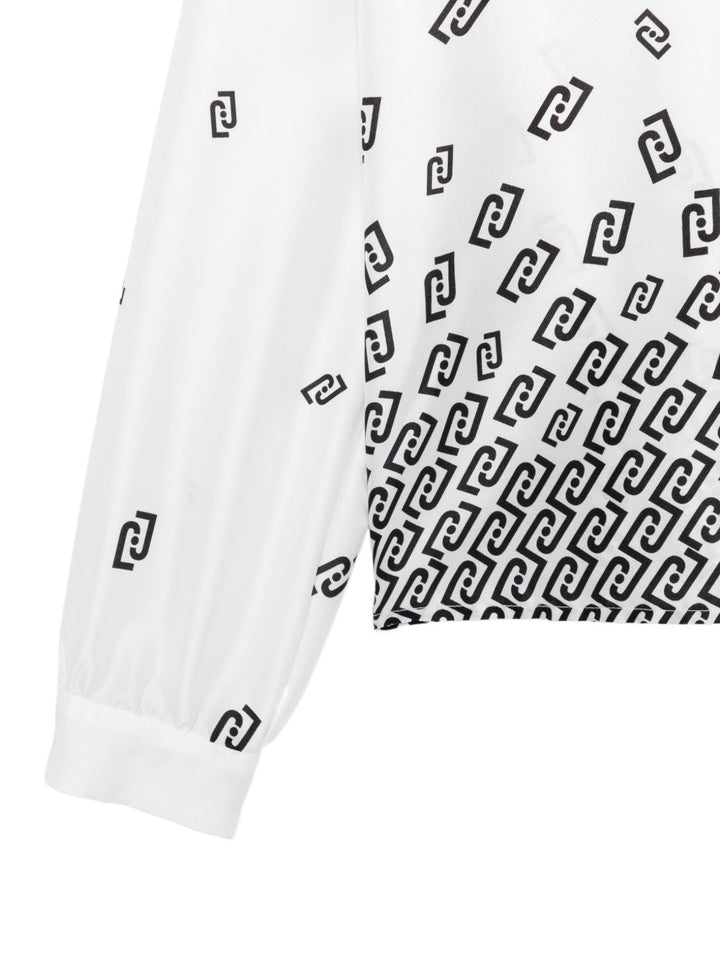 Camicia bianco/nero per bambina GA6051T0987 P9403 Liu Jo 