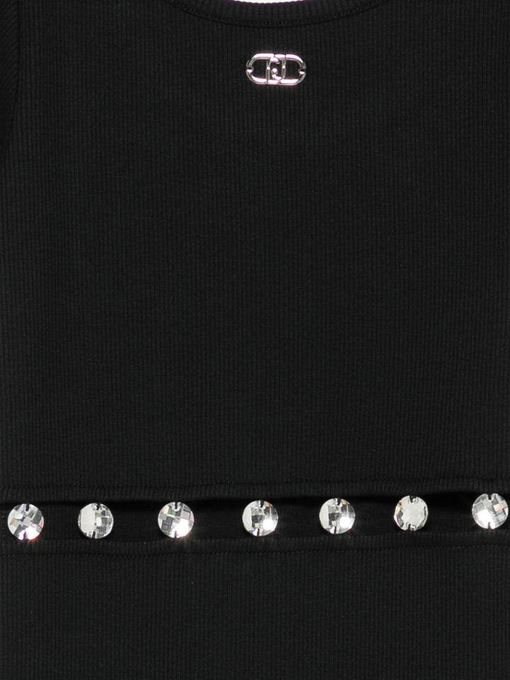 Abito nero per bambina GA6144J4822 22222 Liu Jo 