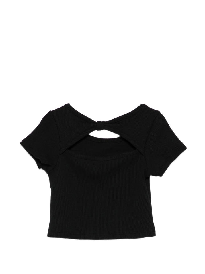 T-shirt nero per bambina GA6152J4822 22222 Liu Jo 