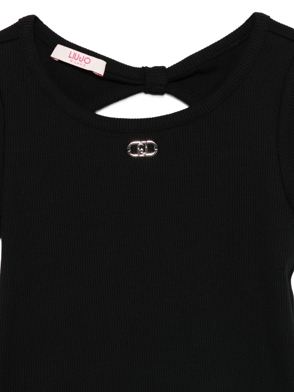 T-shirt nero per bambina GA6152J4822 22222 Liu Jo 