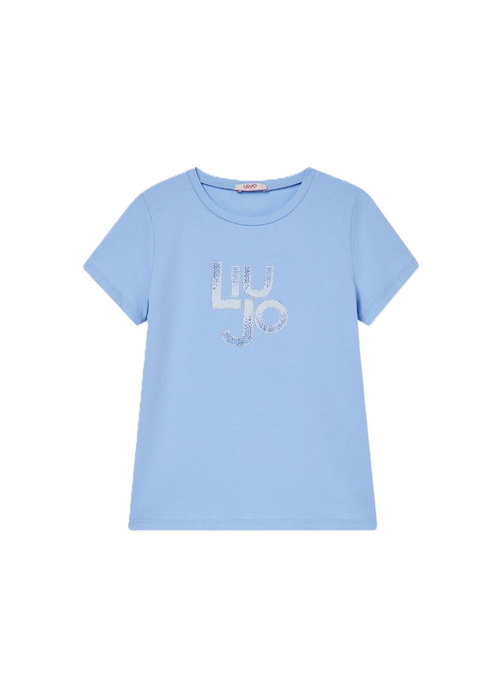 T-shirt blu per bambina GA6167JS003 44121 Liu Jo 