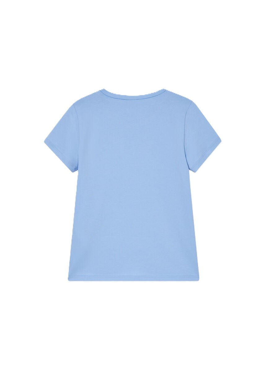 T-shirt blu per bambina GA6167JS003 44121 Liu Jo 