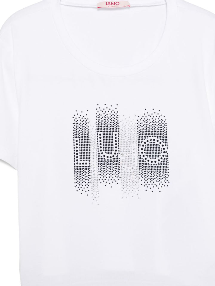 T-shirt bianco per bambina GA6187JS003 10601 Liu Jo 