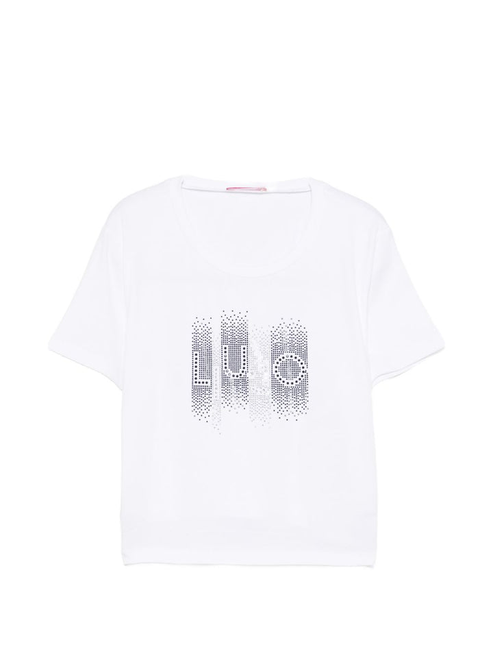 T-shirt bianco per bambina GA6187JS003 10601 Liu Jo 