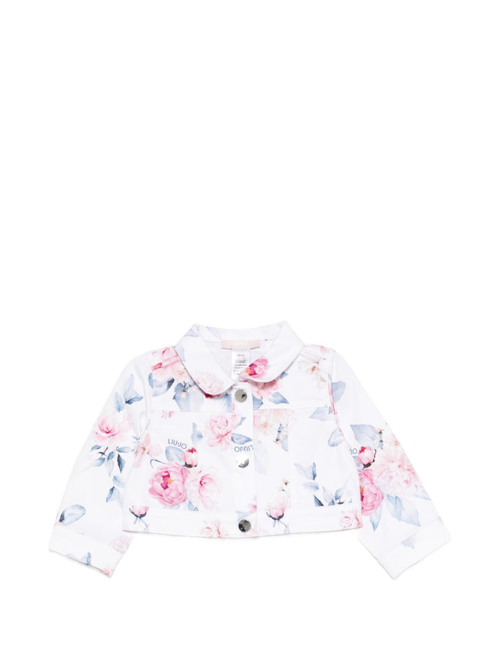 Giacca bianca/multicolor per neonata HA6001T1968 T9898 Liu Jo 