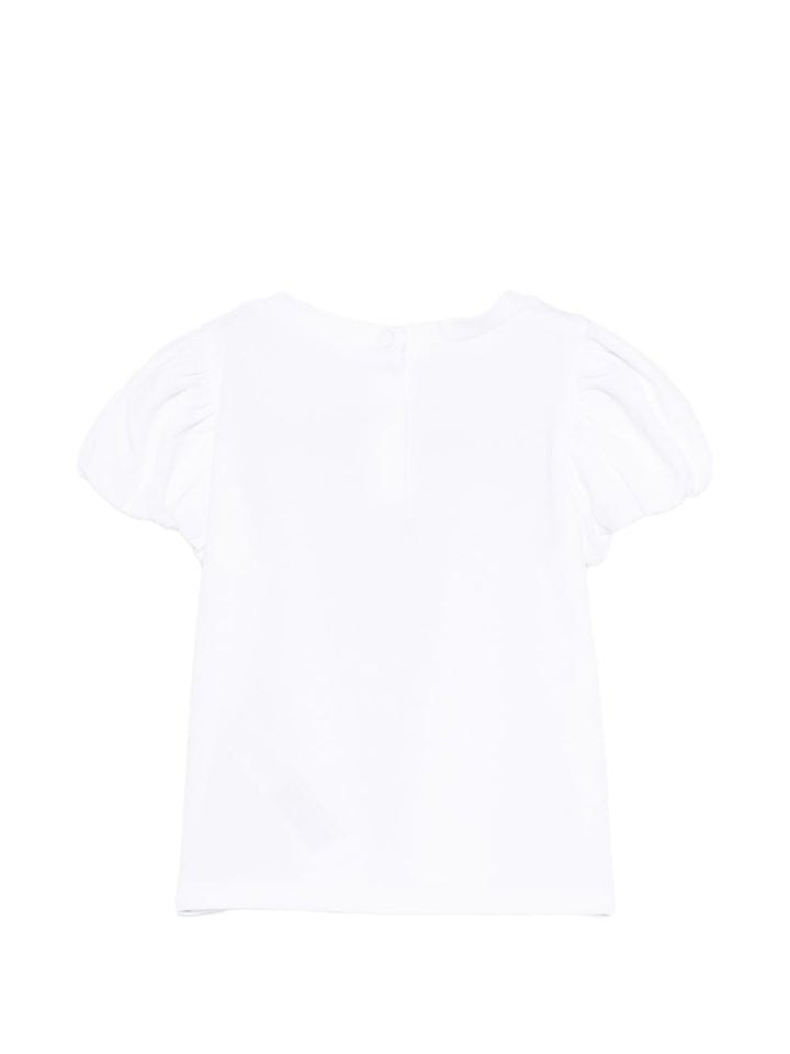 T-shirt bianca per bambina HA6026JS003 V9828 Liu Jo 
