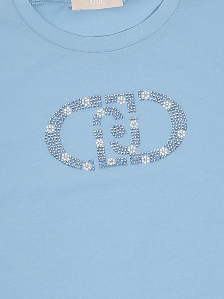 T-shirt blu per bambina KA6017JS003 44121 Liu Jo 