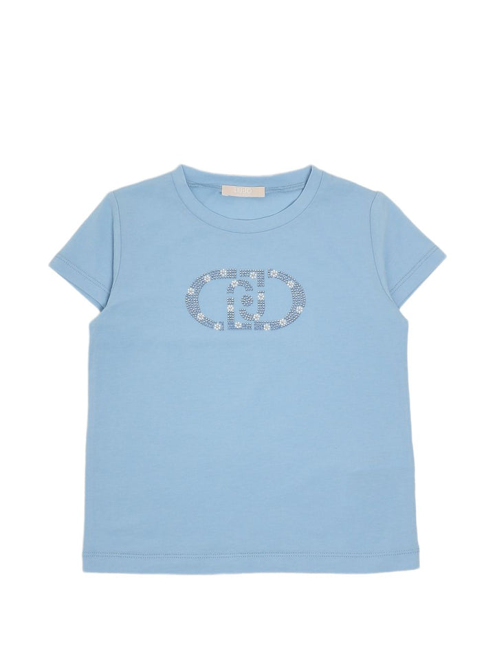 T-shirt blu per bambina KA6017JS003 44121 Liu Jo 