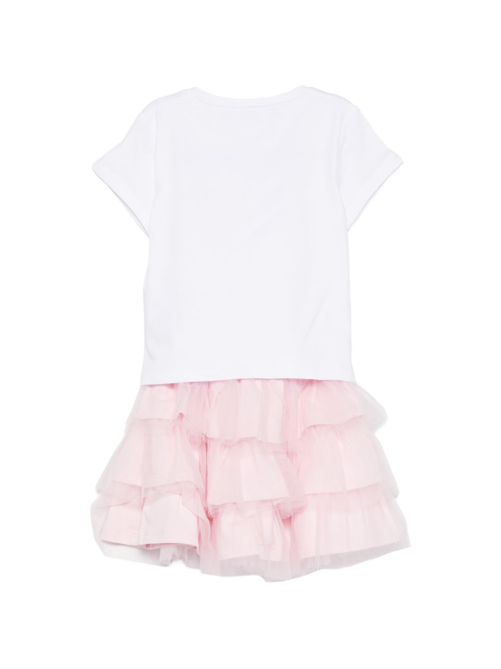 Completo bianco/rosa per bambina KA6020JS003 C3863 Liu Jo 
