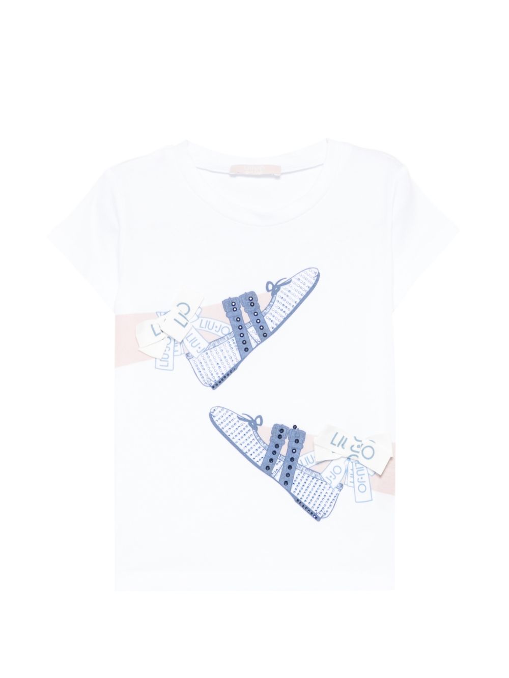 T-shirt bianca per bambina KA6027JS003 V9927 Liu Jo 