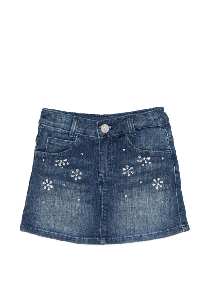 Gonna di jeans blu per bambina KA6074D3246 79069 Liu Jo 
