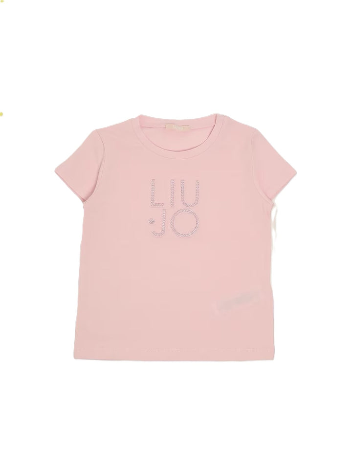 T-shirt rosa per bambina KA6084JS003 X0672 Liu Jo 