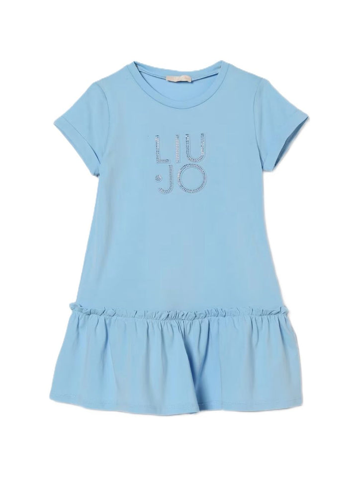Abito azzuro per bambina KA6112JS003 44121 Liu Jo 
