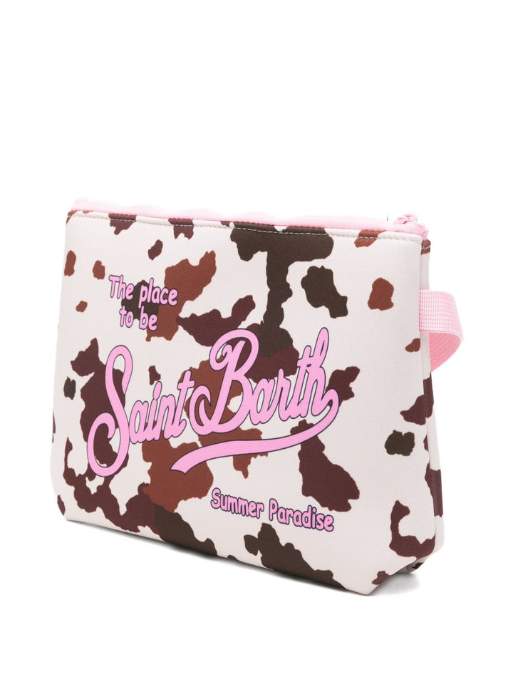 Pochette bianca/marrone per bambina ALI0021 00274L MC2 Saint Barth Kids 