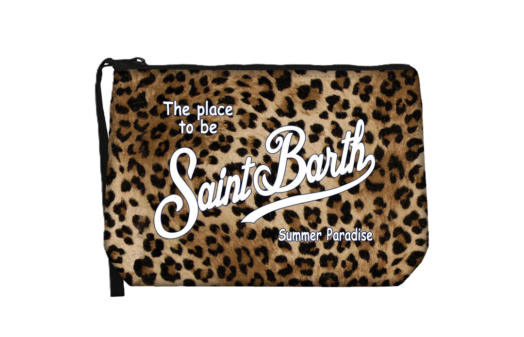 Borsetta animal print marrone per bambina ALI0021 00653L MC2 Saint Barth Kids 