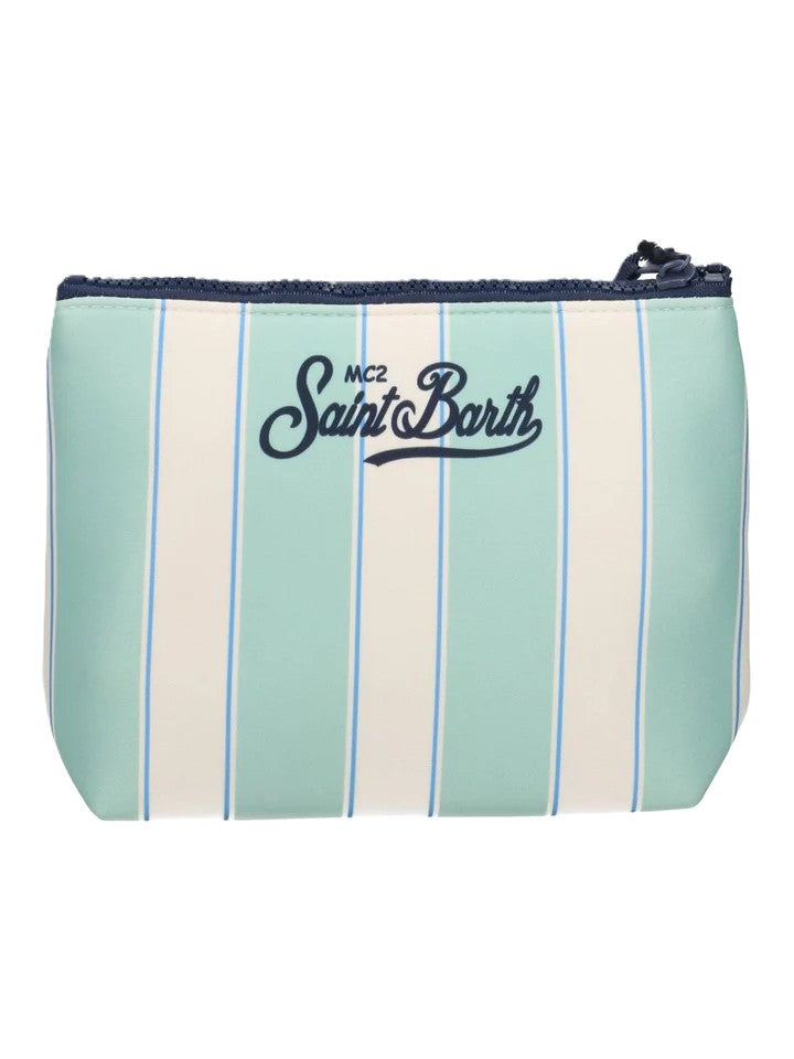 Borsa verde/bianca per bambina ALIN001 00606L MC2 Saint Barth Kids 