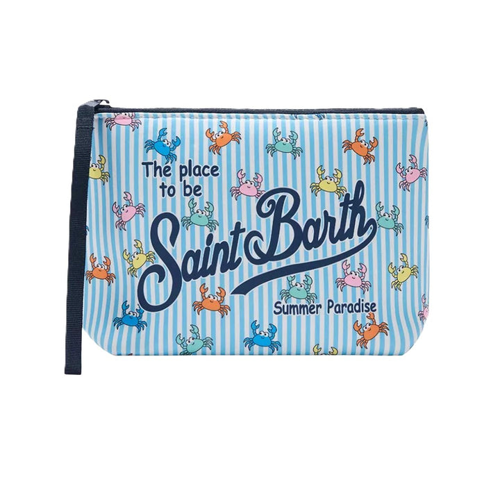 Borsa celeste/bianca per bambina ALIN001 01081L MC2 Saint Barth Kids 