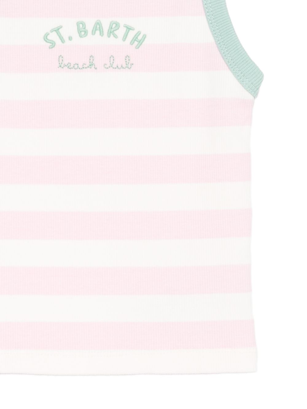 T-shirt rosa/bianco/verde per bambina BLUE002 03353L MC2 Saint Barth Kids 