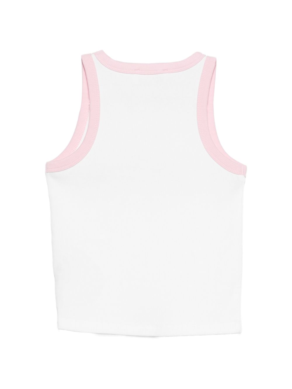 T-shirt bianca/rosa/verde per bambina BLUE002 03364L MC2 Saint Barth Kids 