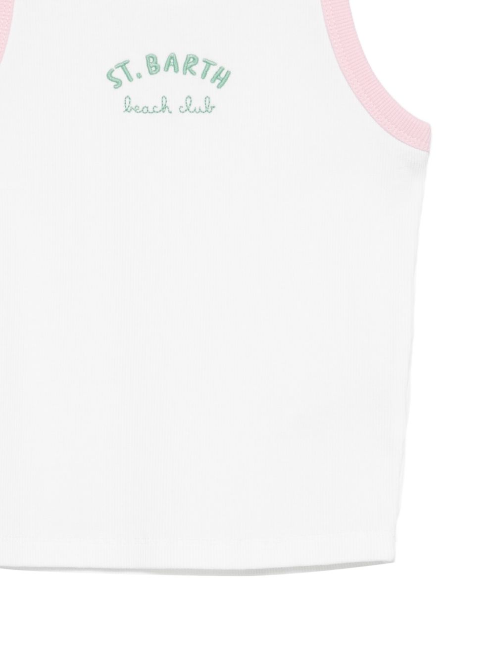 T-shirt bianca/rosa/verde per bambina BLUE002 03364L MC2 Saint Barth Kids 