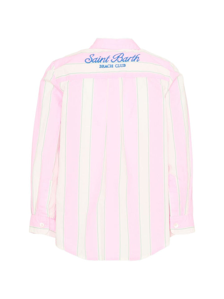 Camicia rosa/bianca per bambino BRIG003 00897L MC2 Saint Barth Kids 