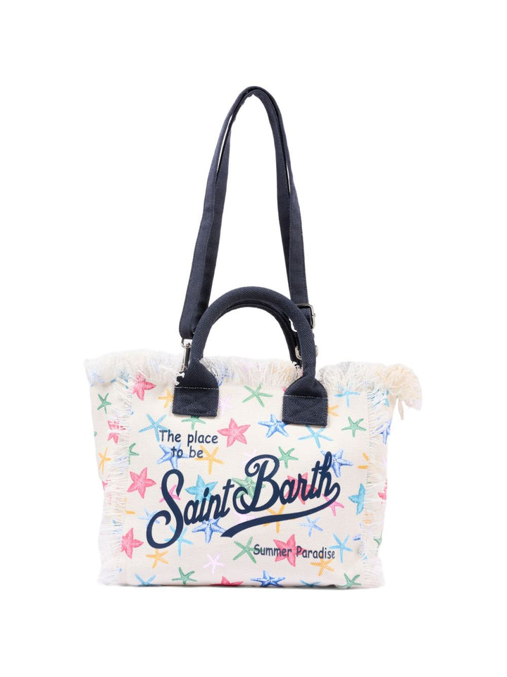 Borsa bianca/multicolor per bambina COL0001 00578L MC2 Saint Barth Kids 