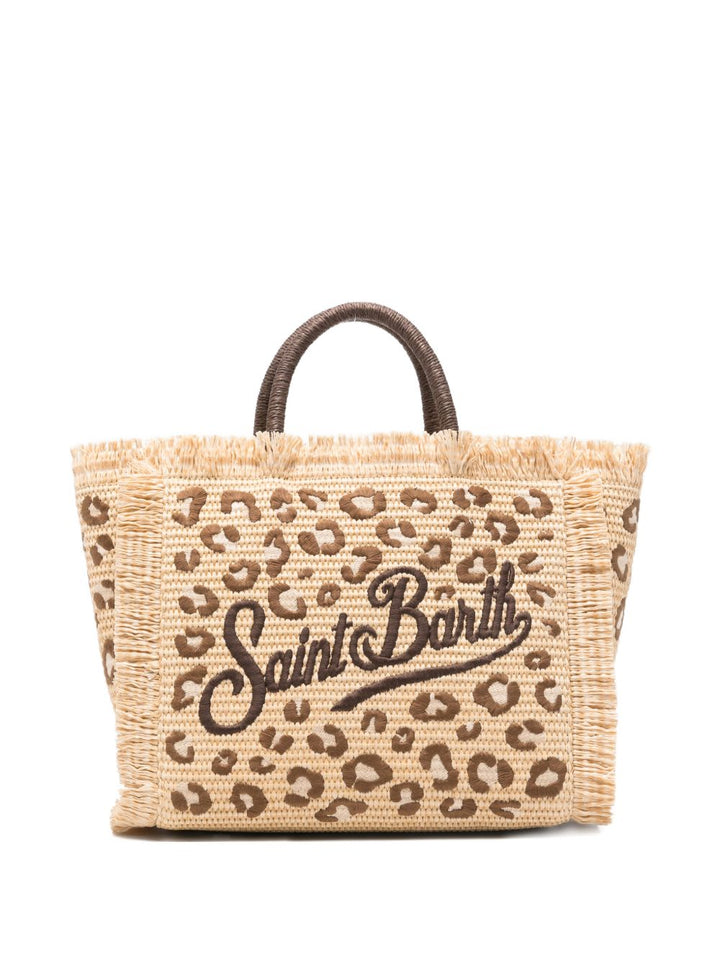 Borsa leopardata beige per bambina COL0017 00349L MC2 Saint Barth Kids 