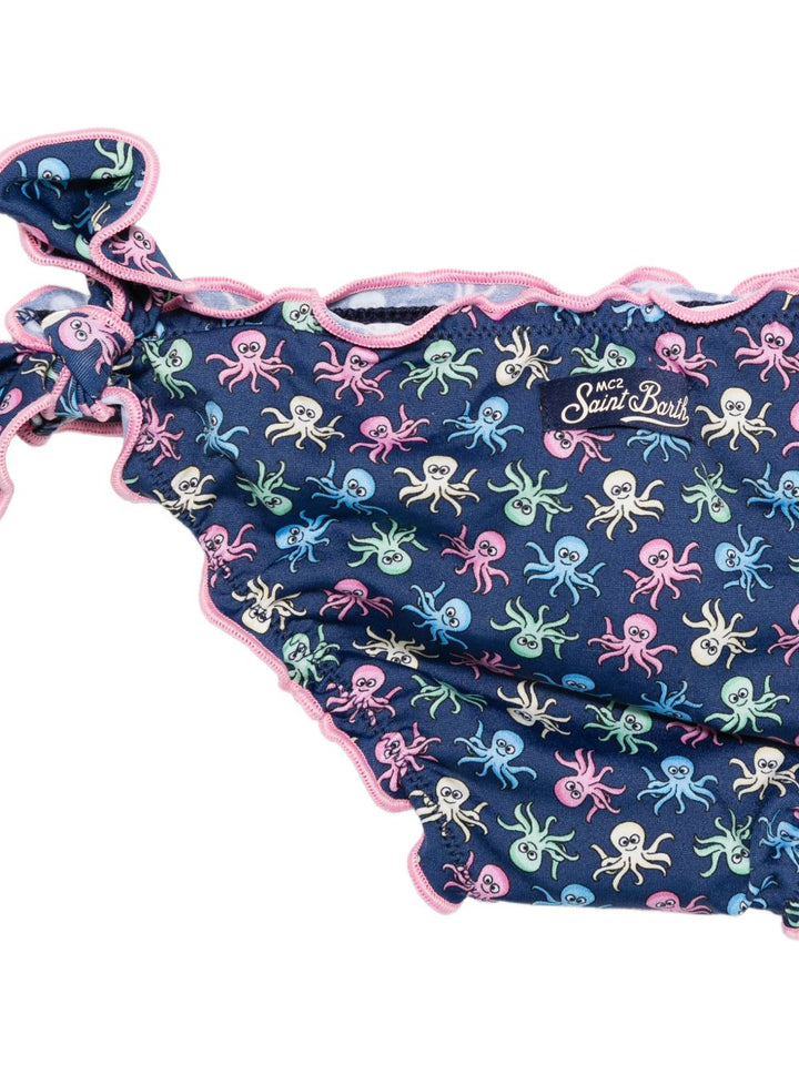 Costume due pezzi blu per bambina CRIS001 00117L MC2 Saint Barth Kids 