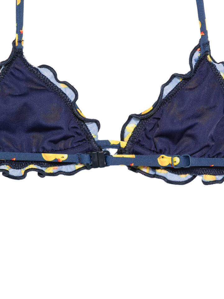 Costume due pezzi blu per bambina CRIS001 03152L MC2 Saint Barth Kids 